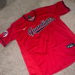 Jose Ramirez Nike Cleveland Guardians Mens Red Alt Limited Baseball Jersey XL